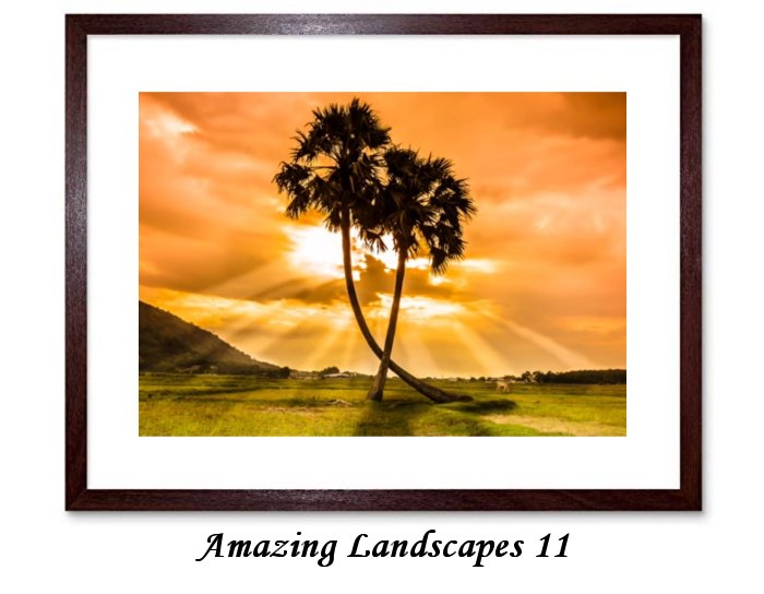 Amazing Landscapes Framed Print